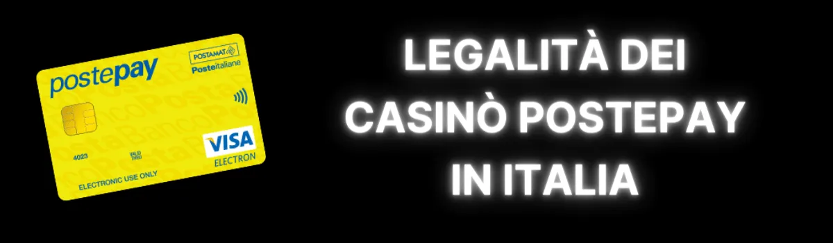 Legalità dei casino PostePay in Italia